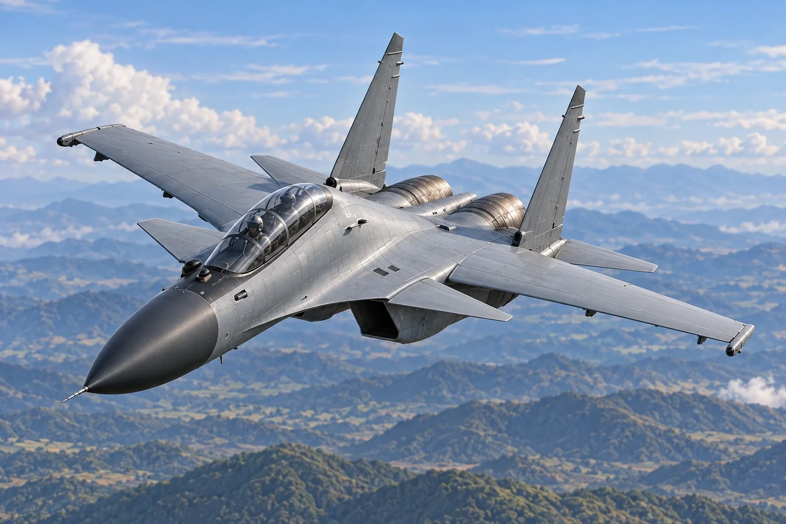 Su-30SM fighter (Russian aviation example in Crimea)