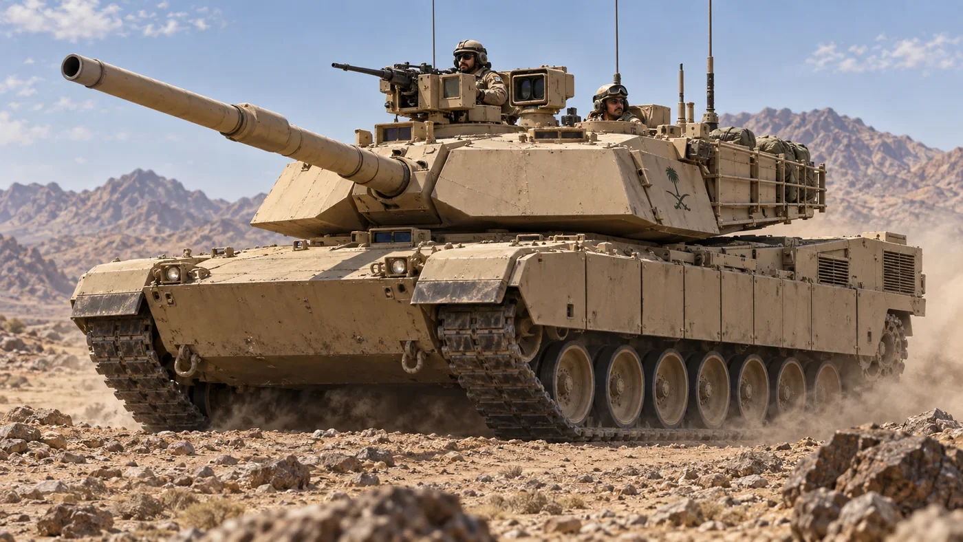 M1A2S Abrams main battle tank illustration