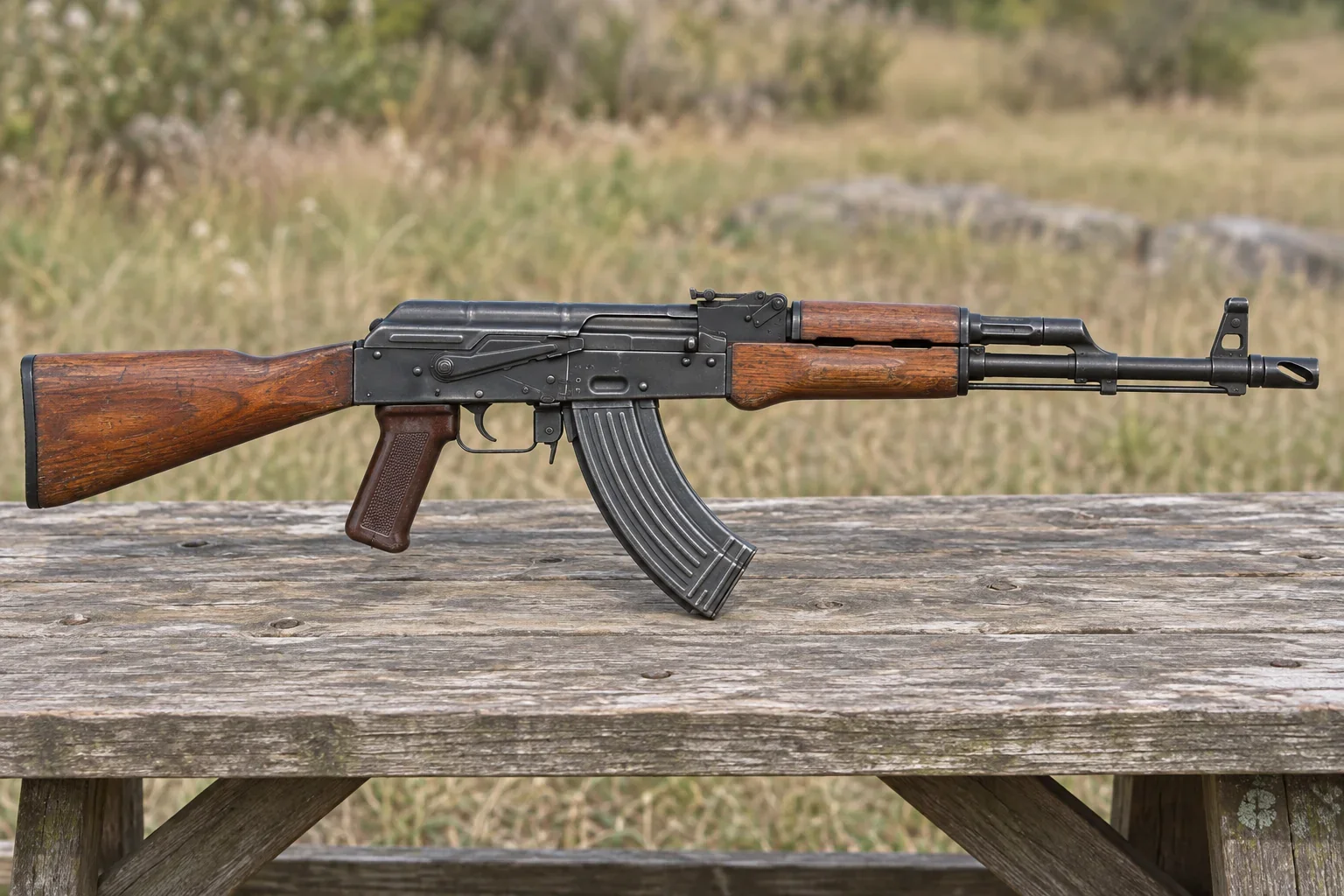 AKM rifle (representative AK-family example)