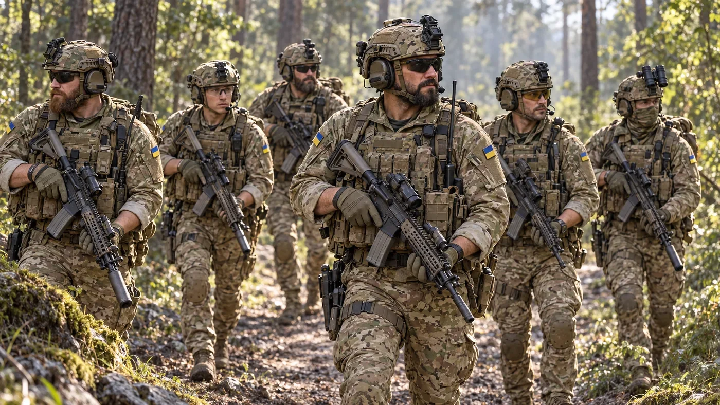 Ukrainian SSO special forces; MPR illustration