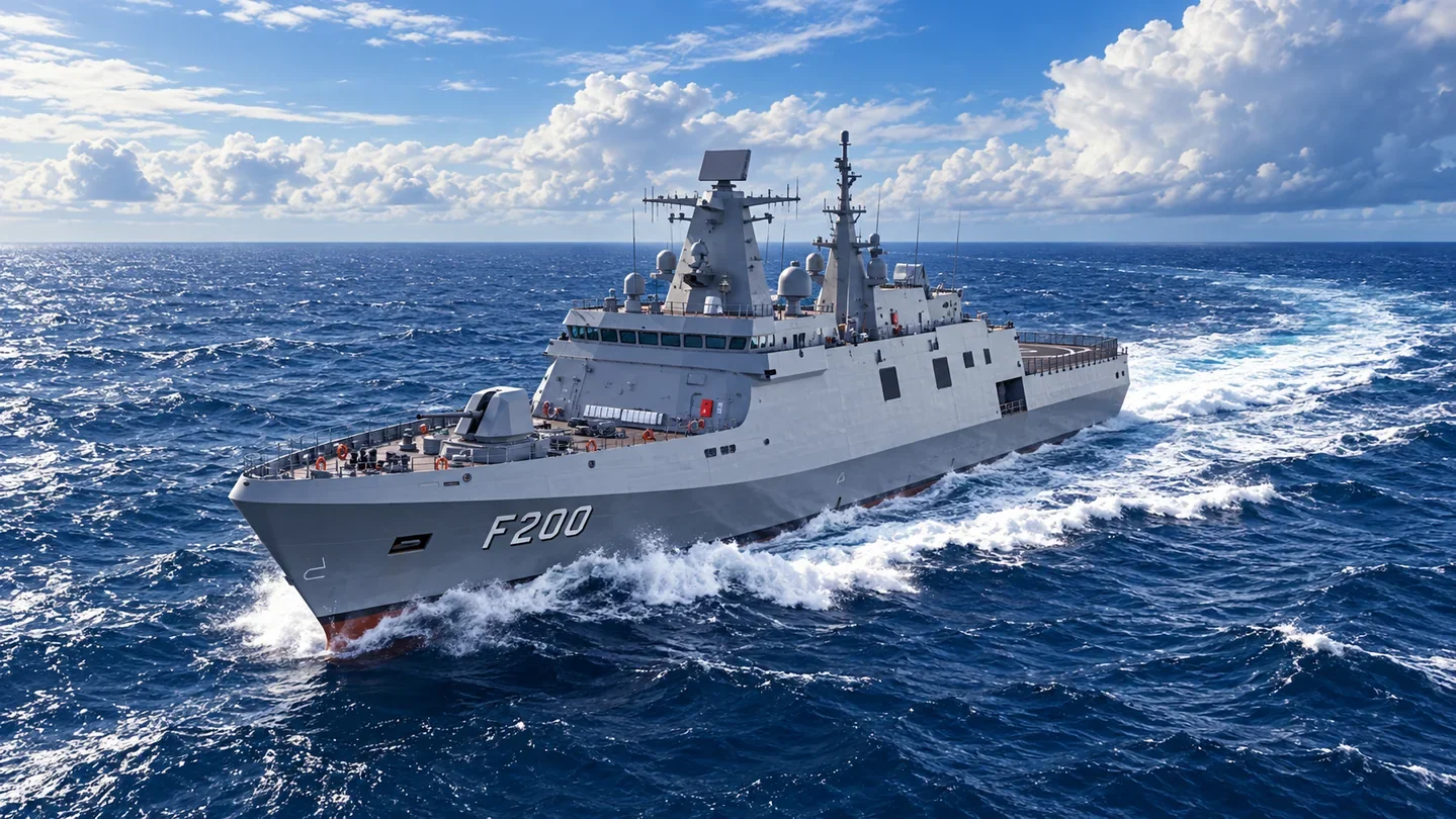 MPR illustration of Brazil’s Tamandaré F200 frigate