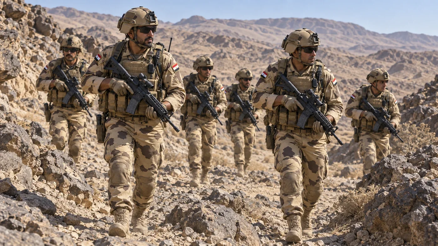 Egyptian Sa'aka (Thunderbolt) commandos illustration