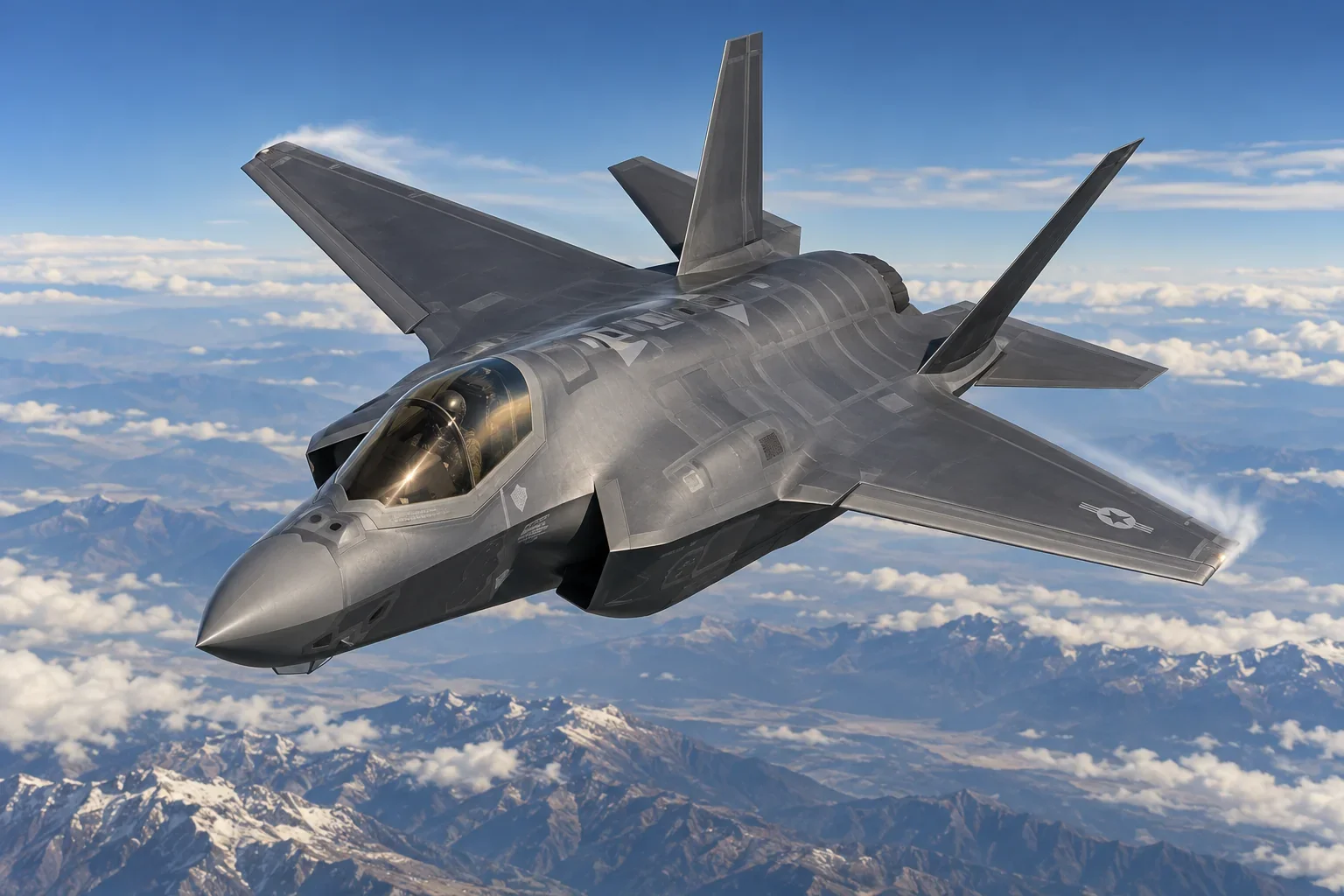 F-35A, U.S. example illustrating Romania’s ordered fighter programme