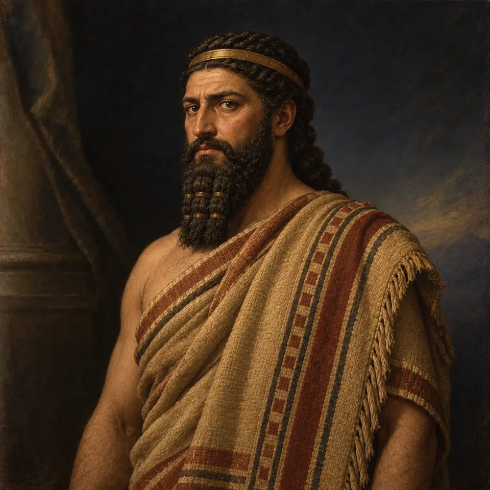 Illustrated portrait of Sargon of Akkad