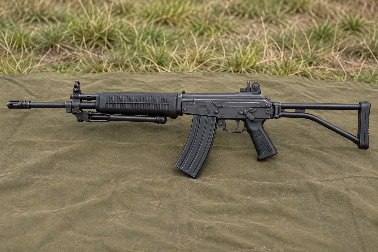 R4 rifle (Eswatini police equipment example)