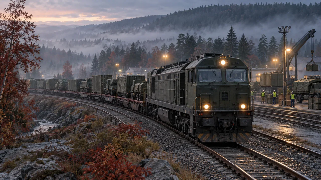 Concept illustration of rail freight replenishment