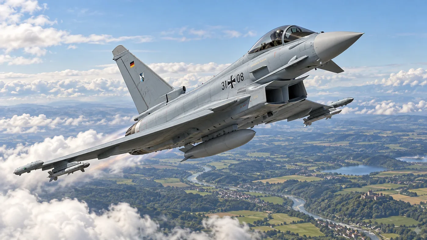 Eurofighter Typhoon fighter, German example