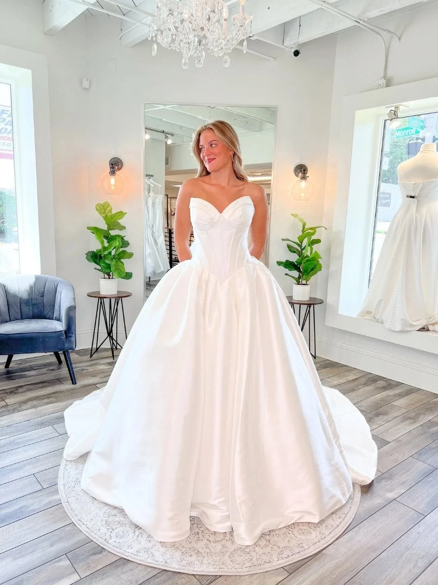 Bride in a Ball Gown Wedding Dress