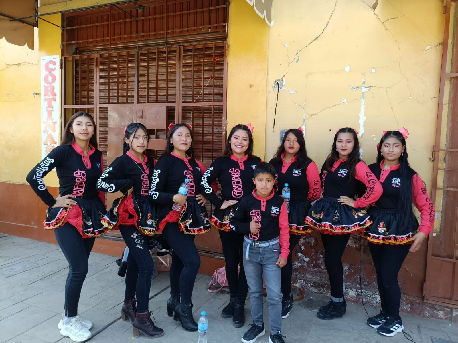 Performance team posing