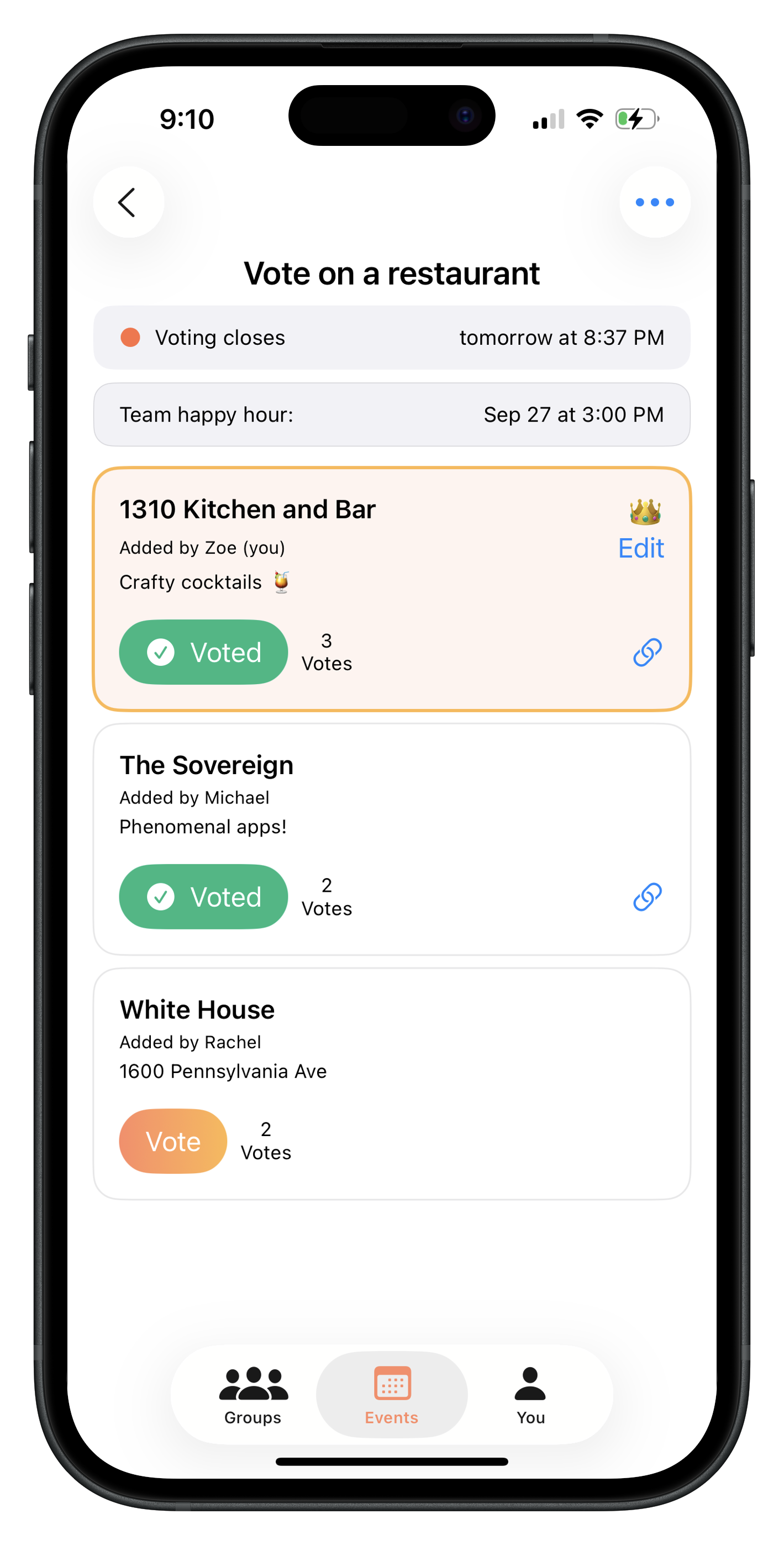 Savorio app