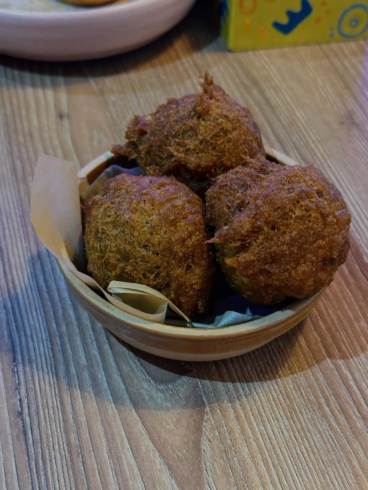 Salted cod fritters at La Tapa del Coco