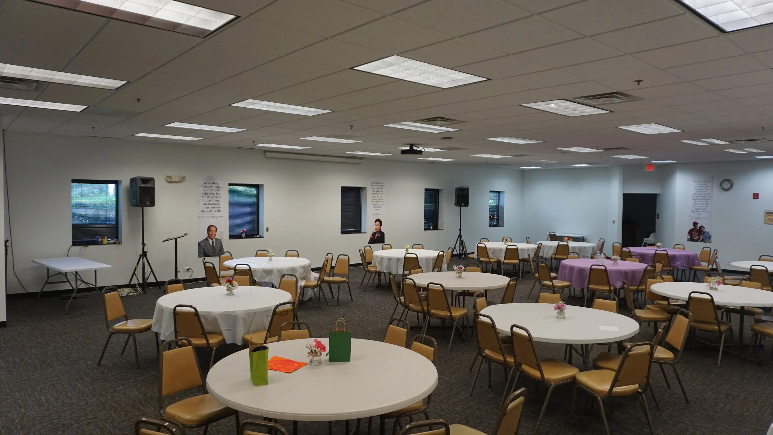 Large event hall setup