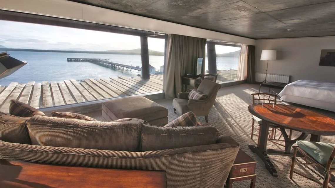 A suite looking out over the channel