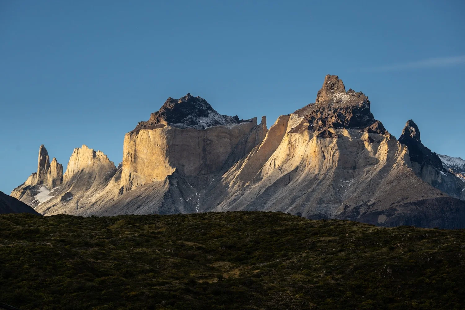 Morning light on the Cuernos del Paine