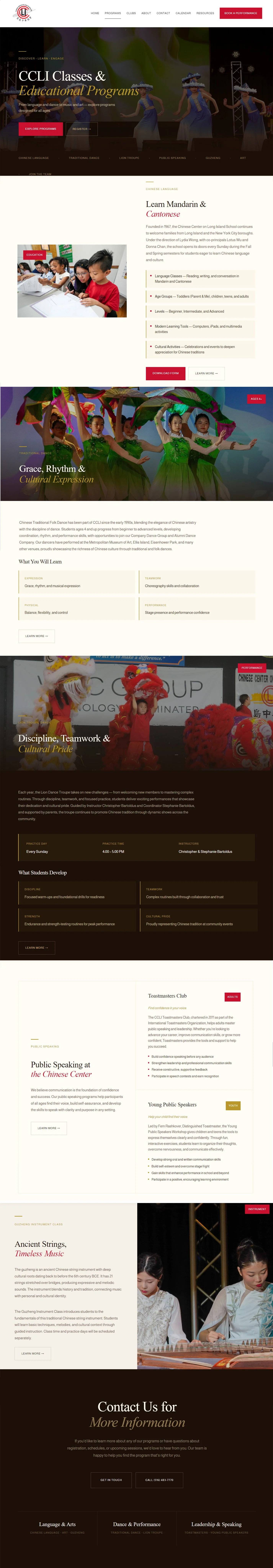Chinese Center — Programs