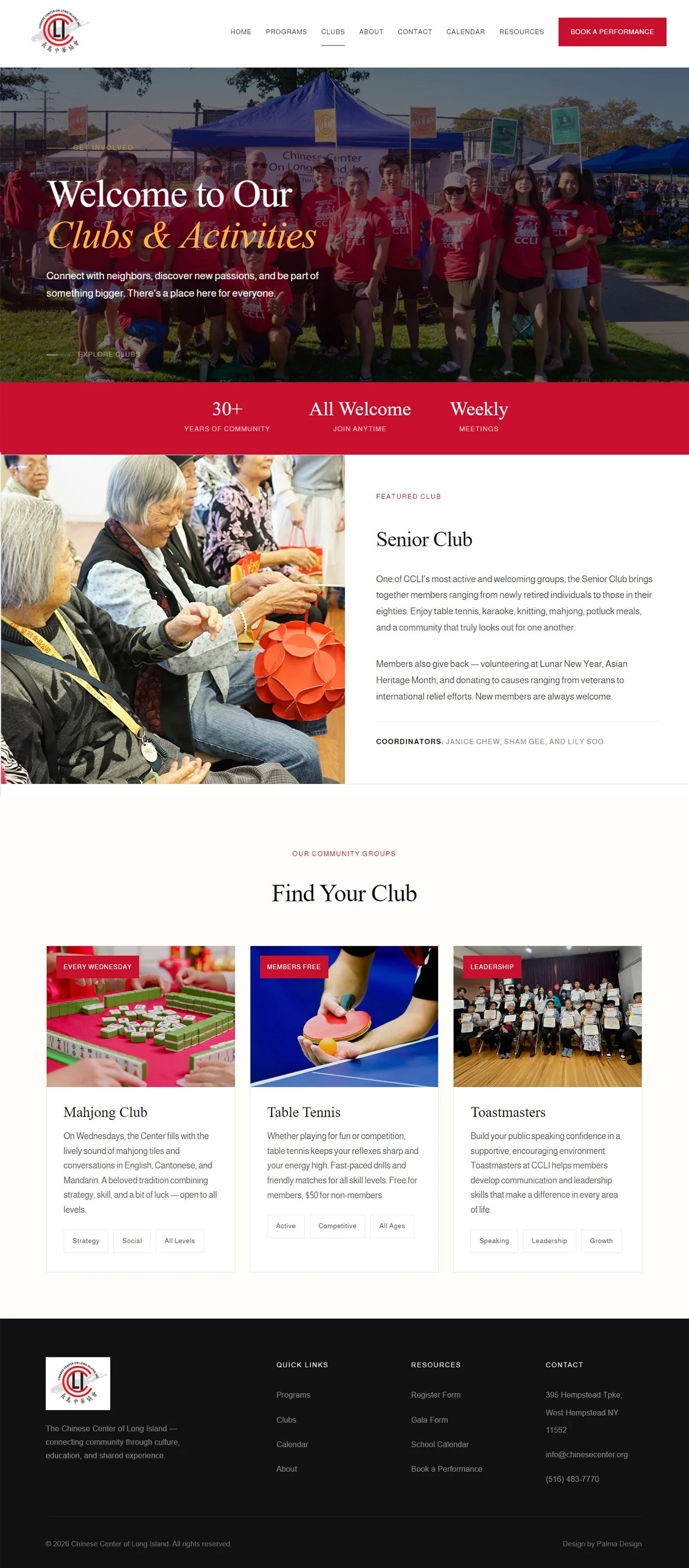 Chinese Center — Clubs