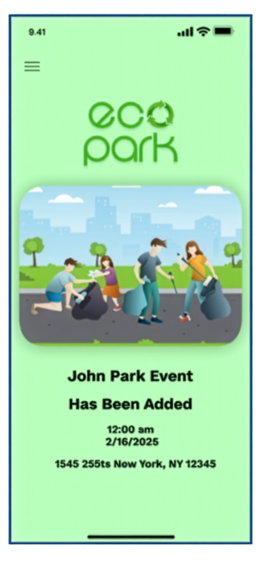 First iteration screen 5