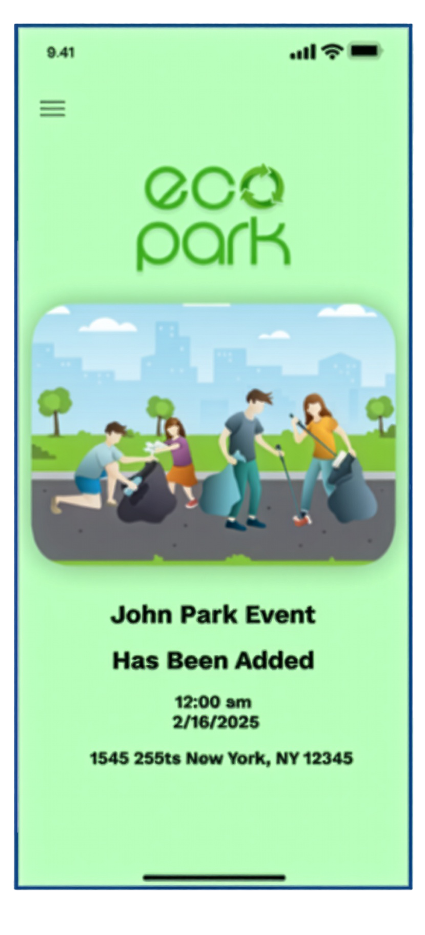 First iteration screen 1