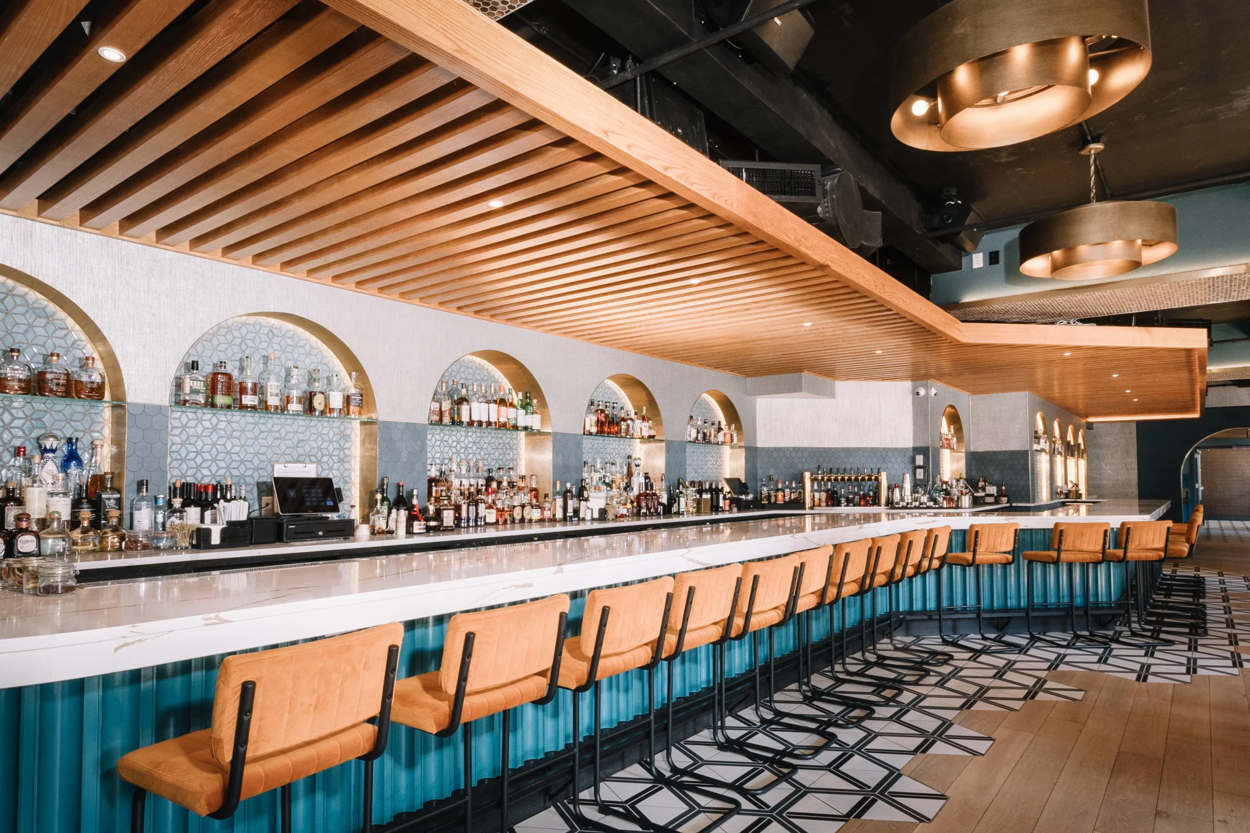 separate bar for a private event at Bourbon and Branch