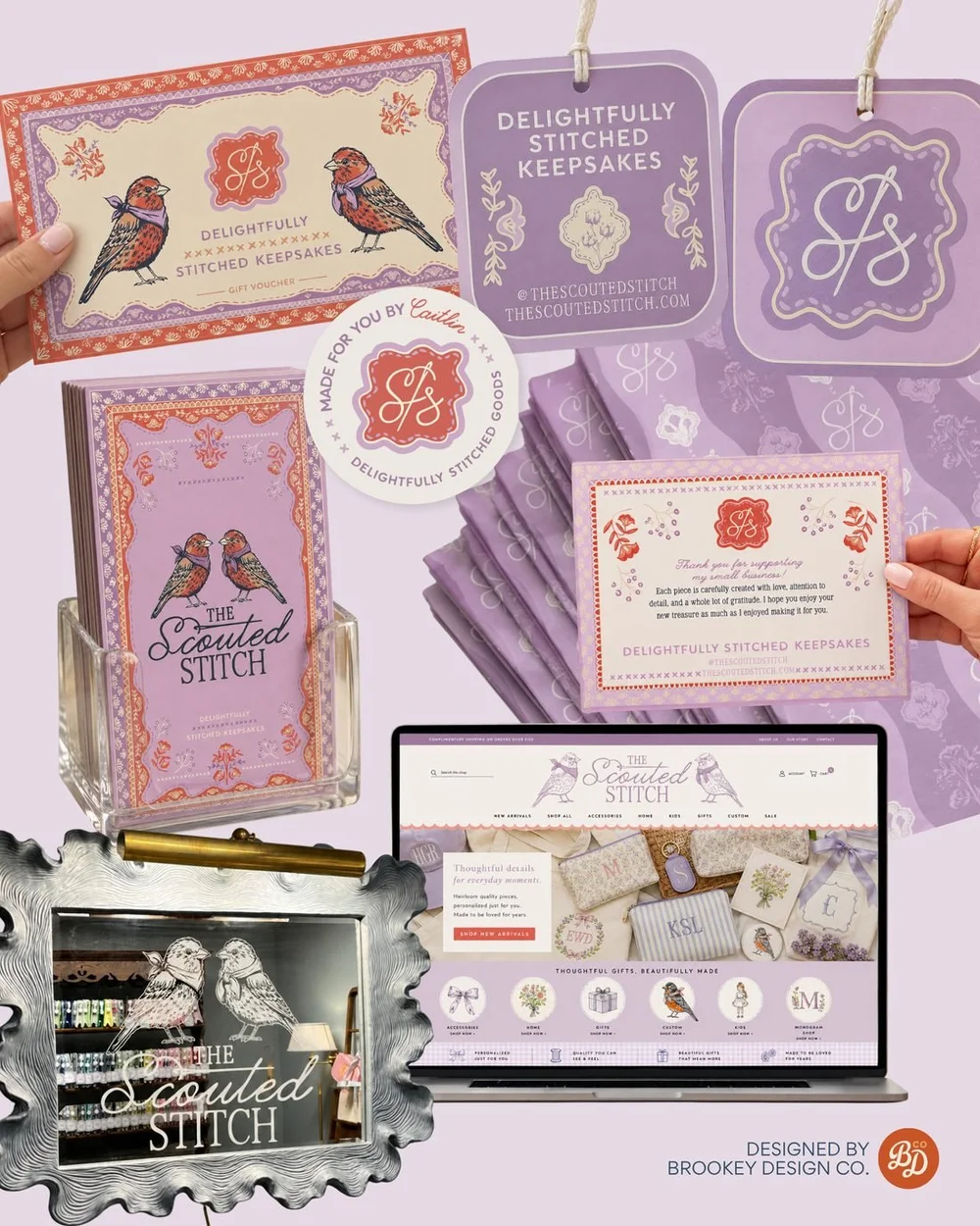 The Scouted Stitch packaging and collateral