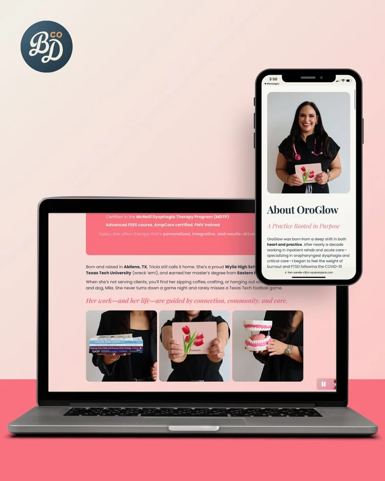 Website about page for OroGlow