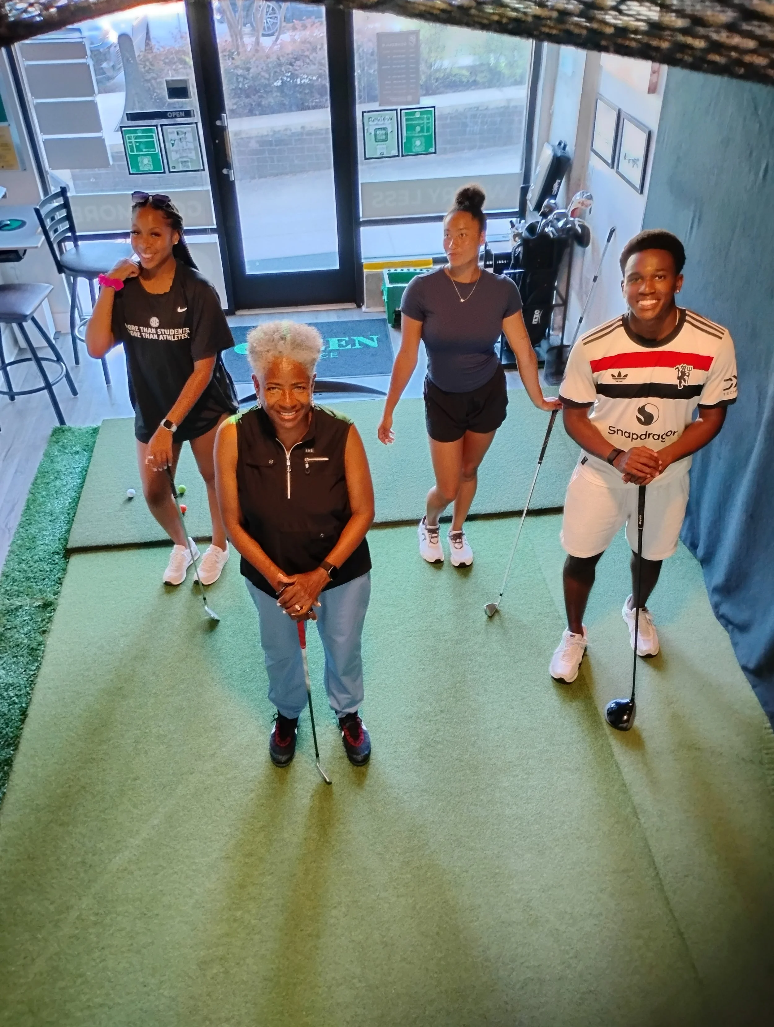 Group golf lesson at Green Office