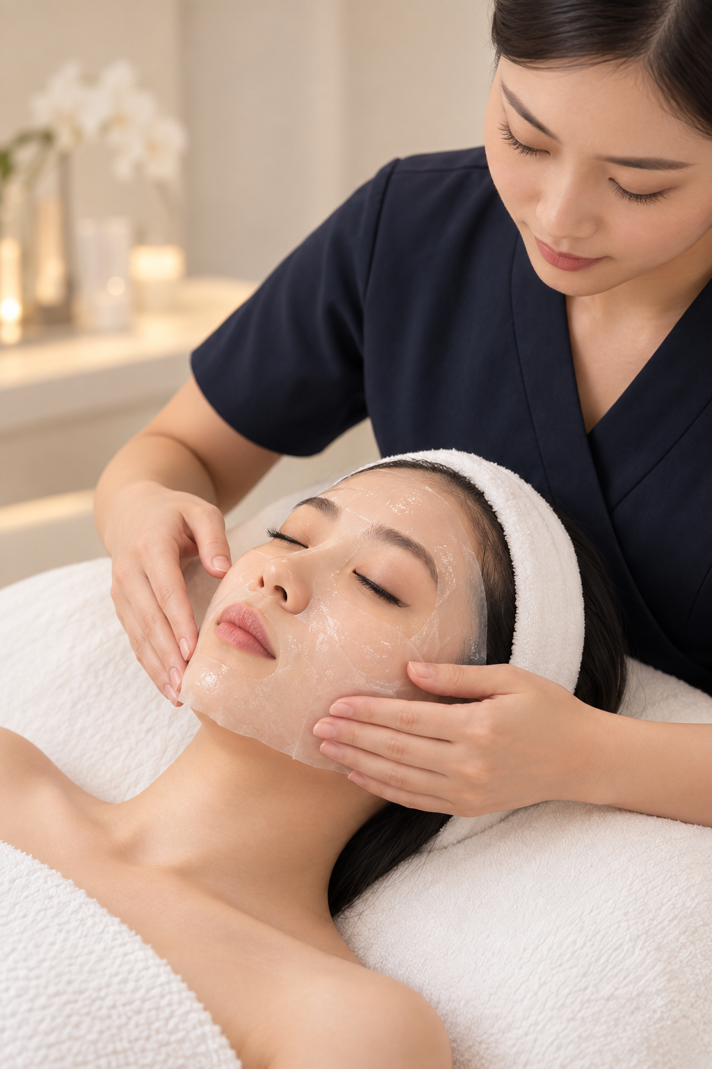 Signature Facial + Contouring treatment detail