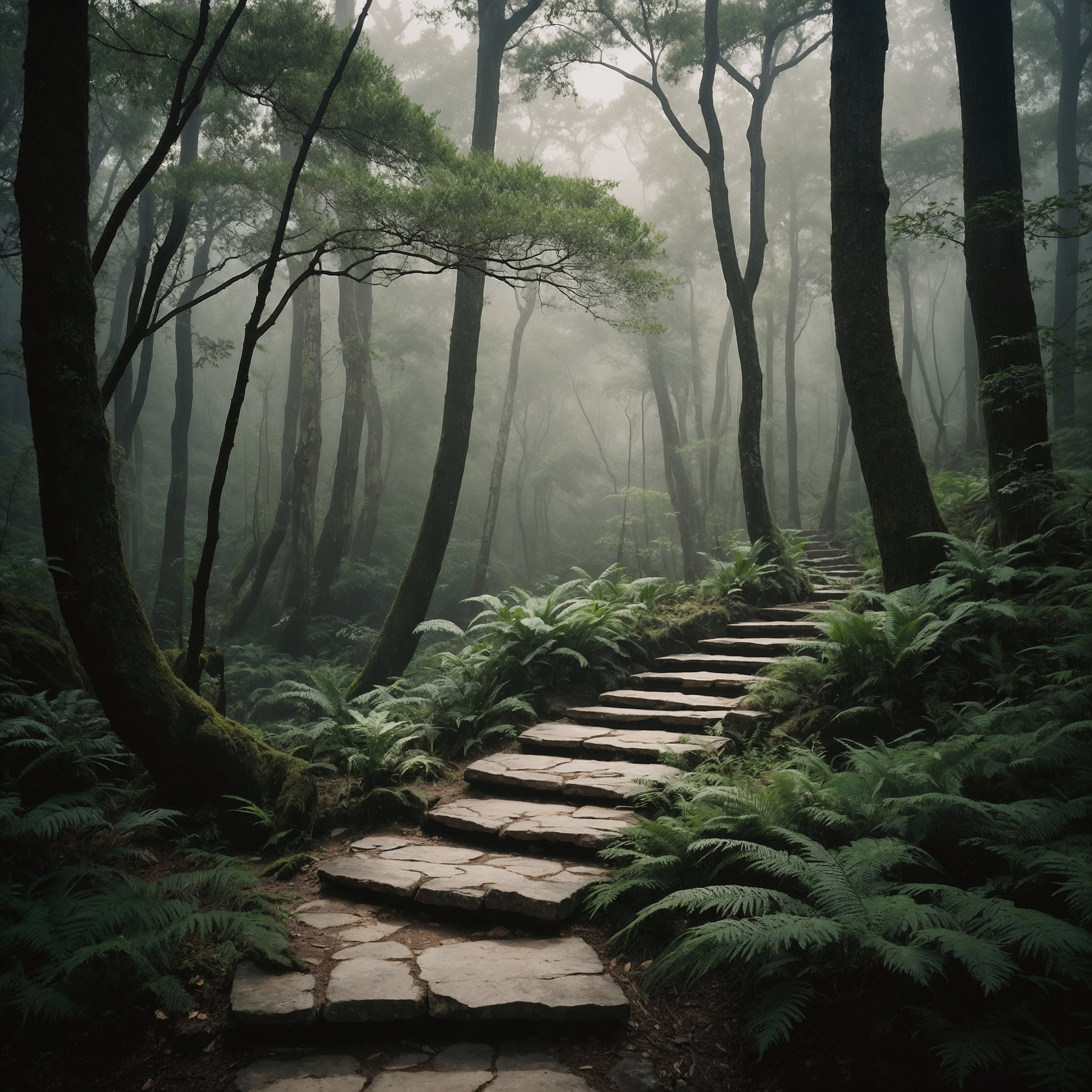 A serene visual representation of the Staoicist philosophy, blending Stoic resilience and Taoist flow, symbolizing a balanced path through life.