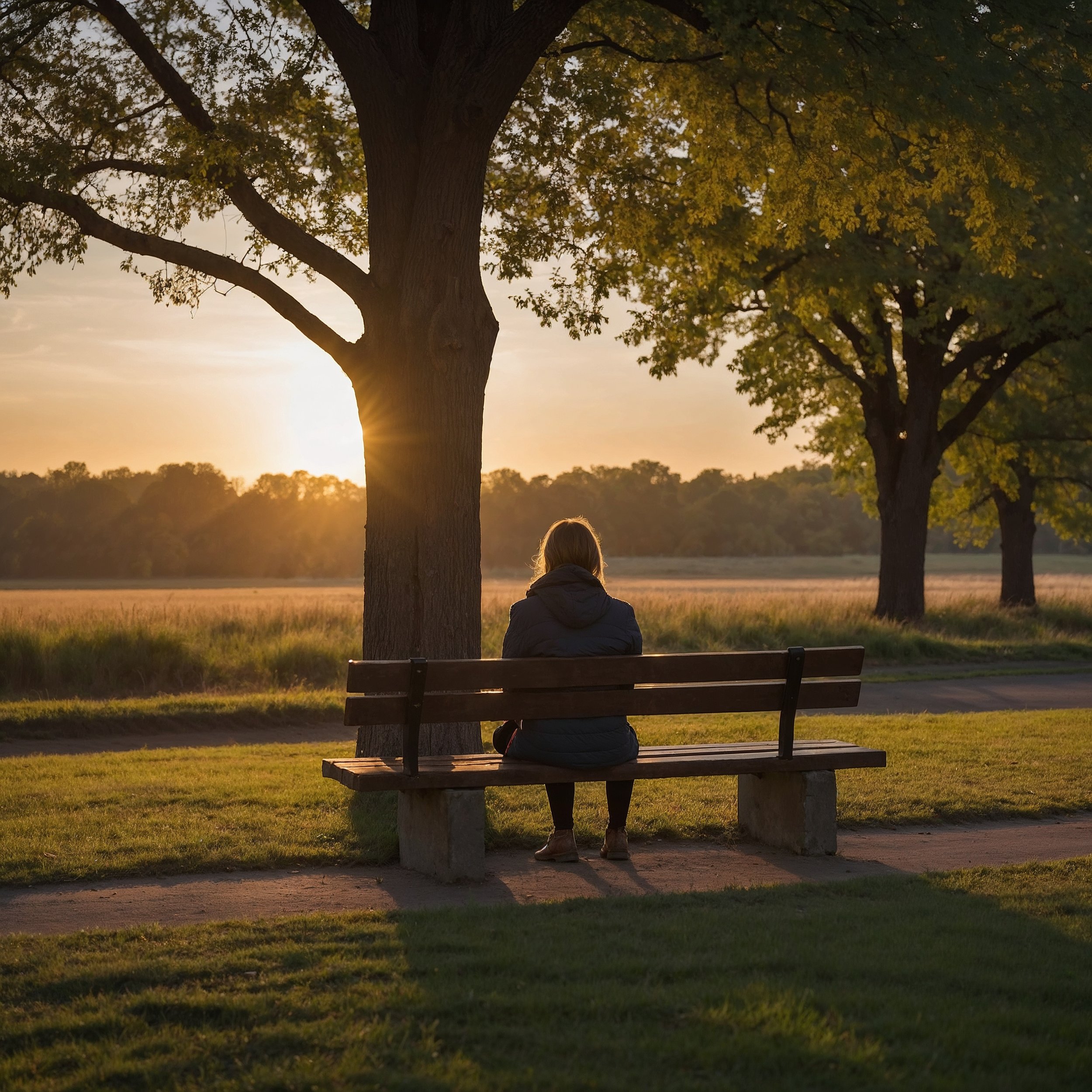 A person reflecting in solitude at sunrise, embracing self-forgiveness and personal growth.