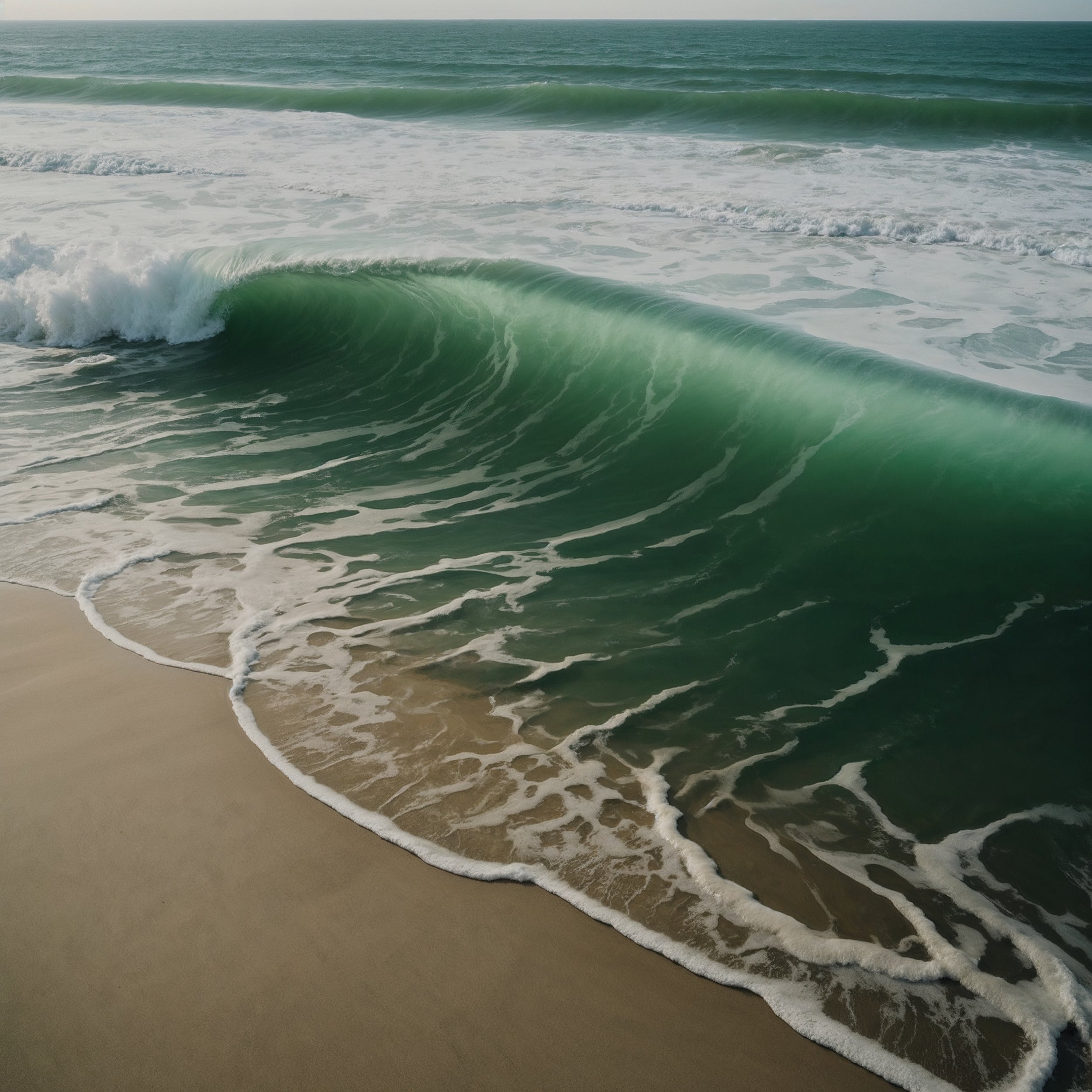 A serene beach scene representing the fusion of Stoic resilience and Taoist flow, introducing the Staoicism philosophy of balanced living.