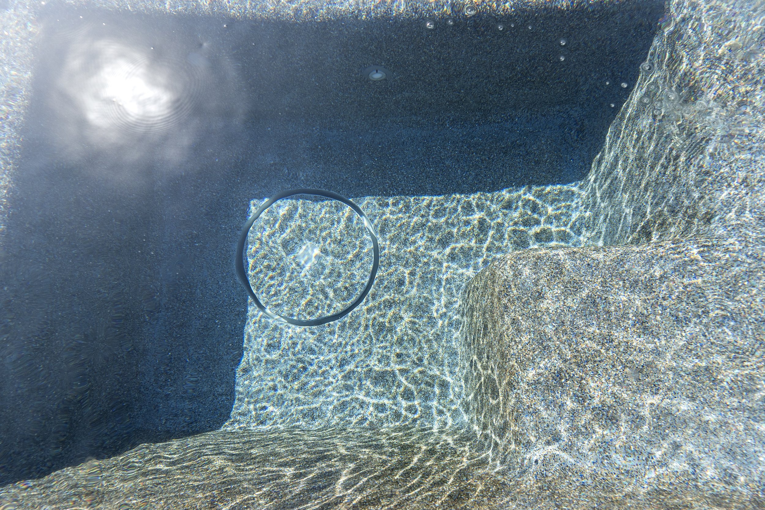 Sun ledge detail showing premium craftsmanship and tile work