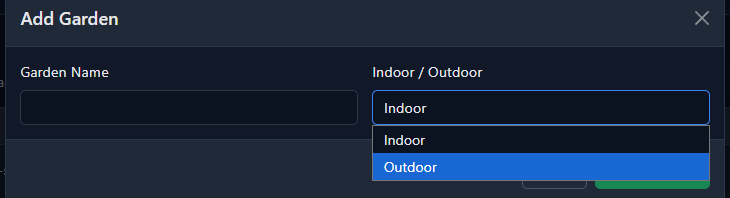 Adding a garden to monitor