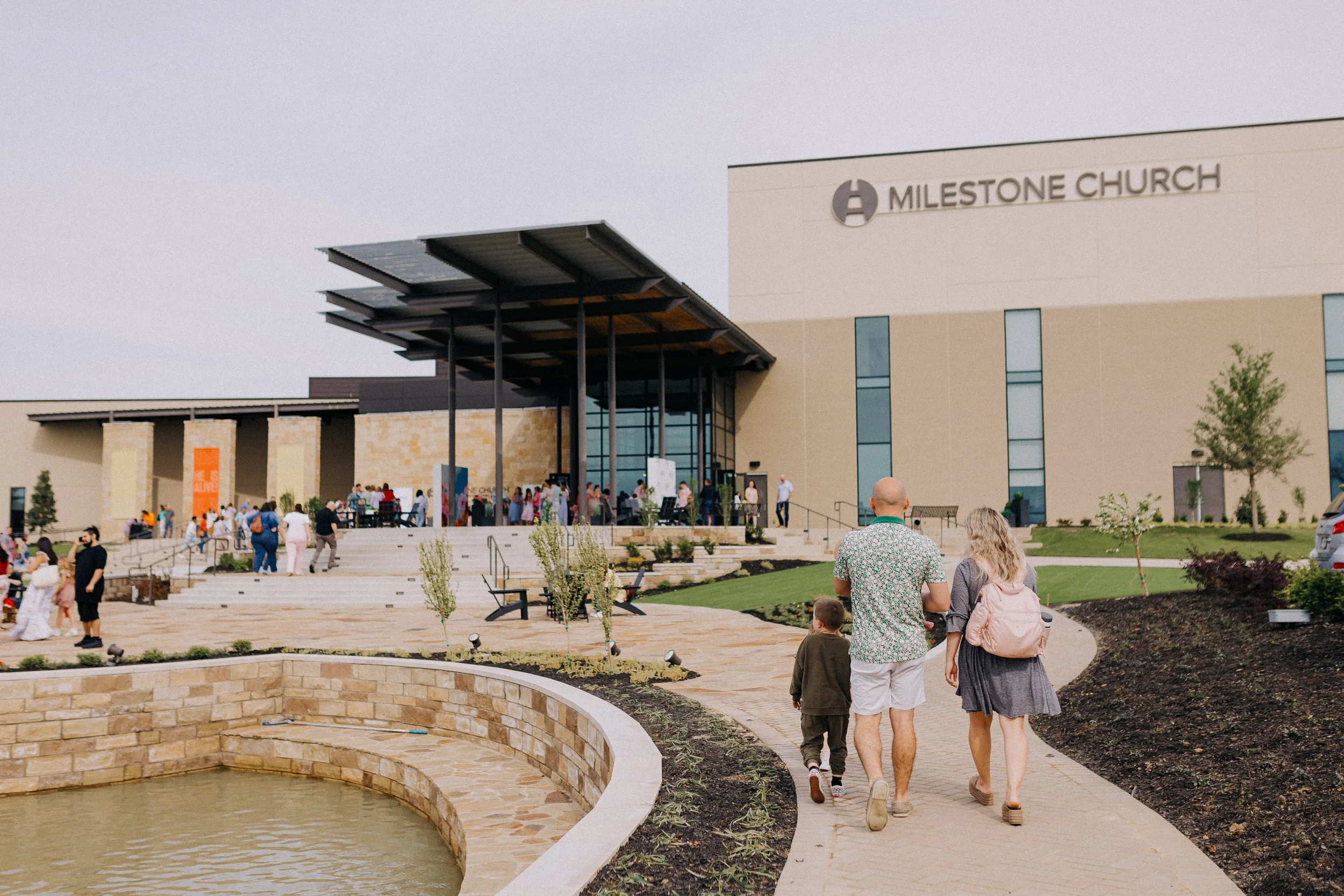 Easter service at Milestone Church