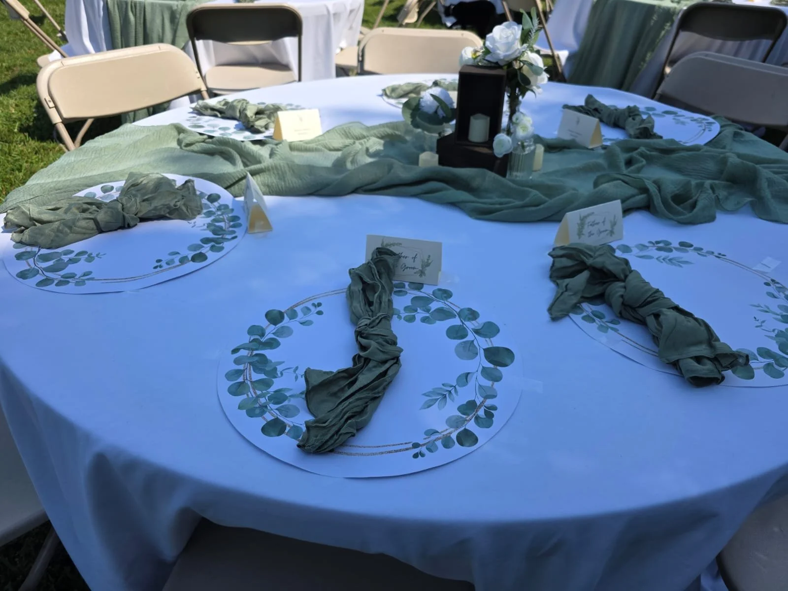 Modern Rustic Table setting