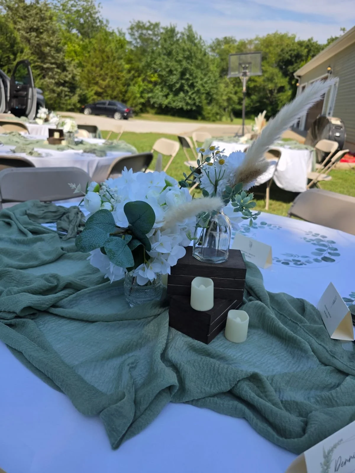 Rustic Candle Centerpiece
