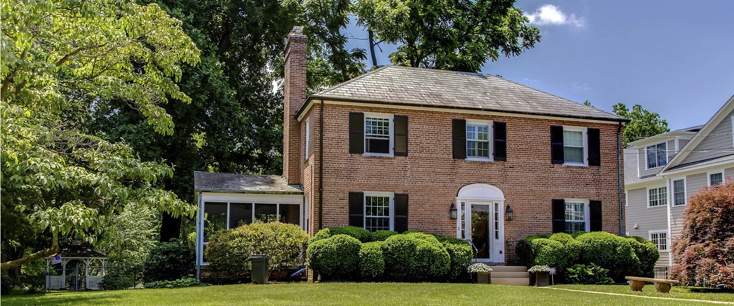 Brick colonial home in Chevy Chase, Maryland