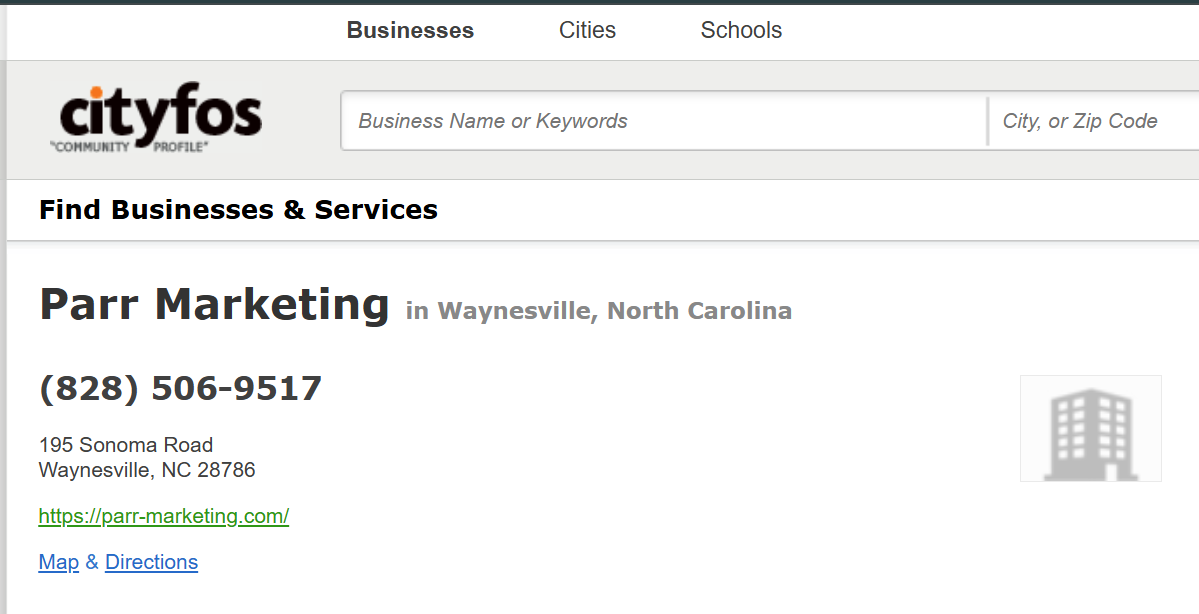 CityFOS citation example