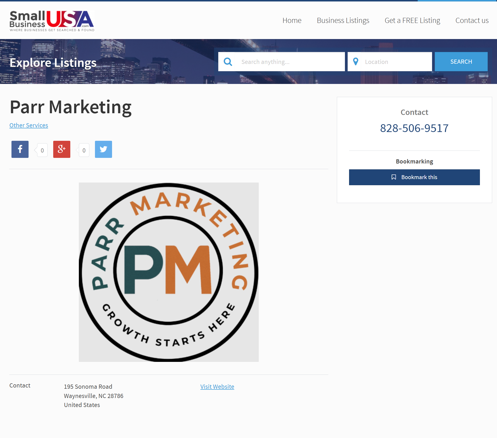 Small Town USA citation example