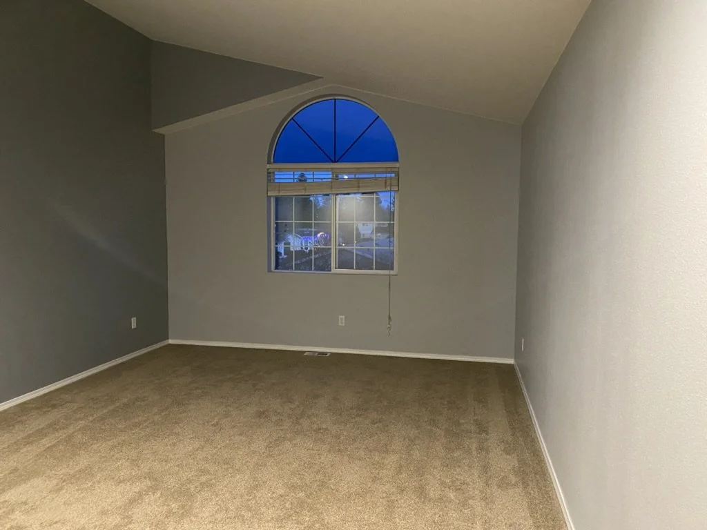 Bedroom before interior design