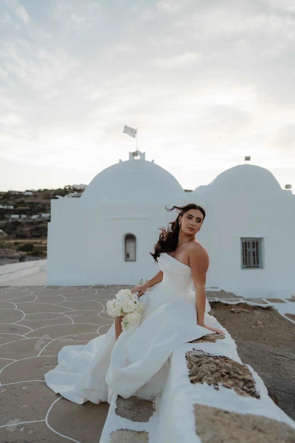 Destination bride in Greece