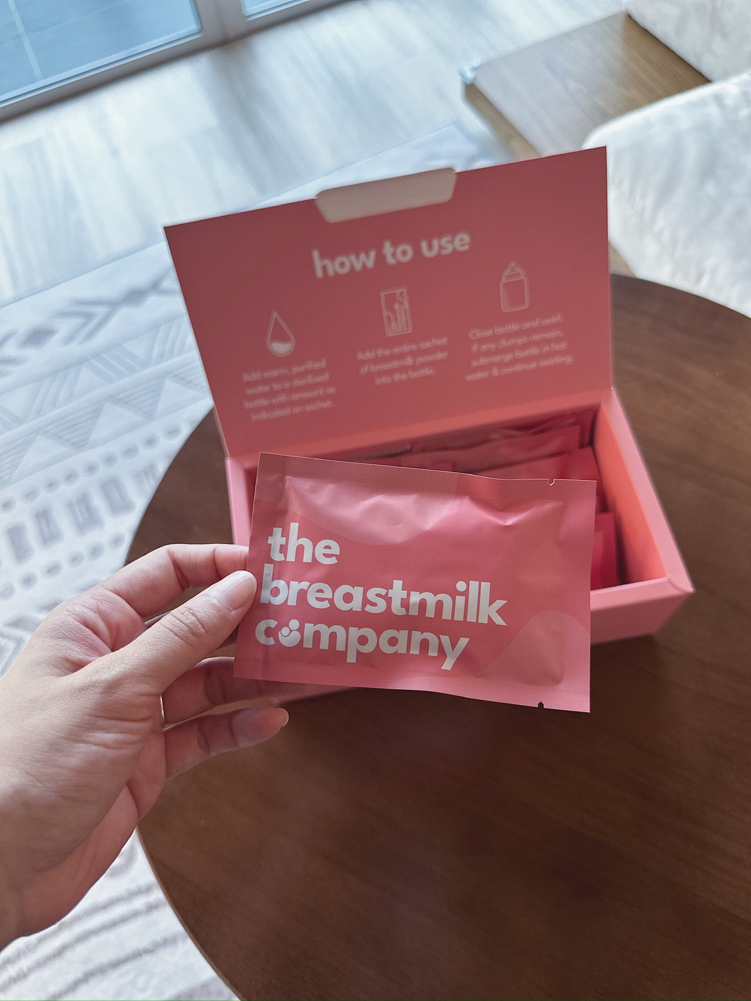 Breastmilk Company product packaging detail