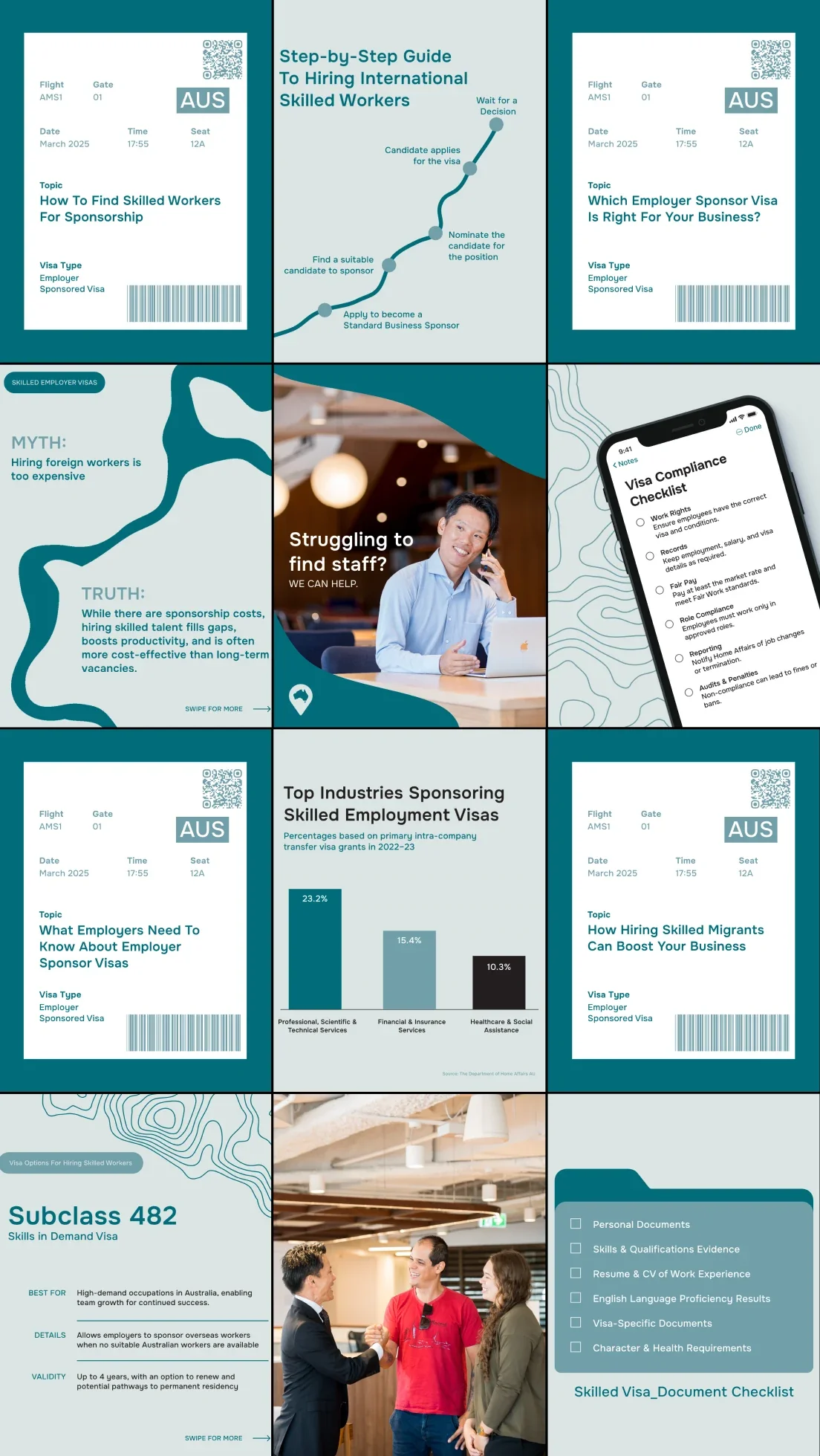 After — IRO Creative content for Approved Migration Services