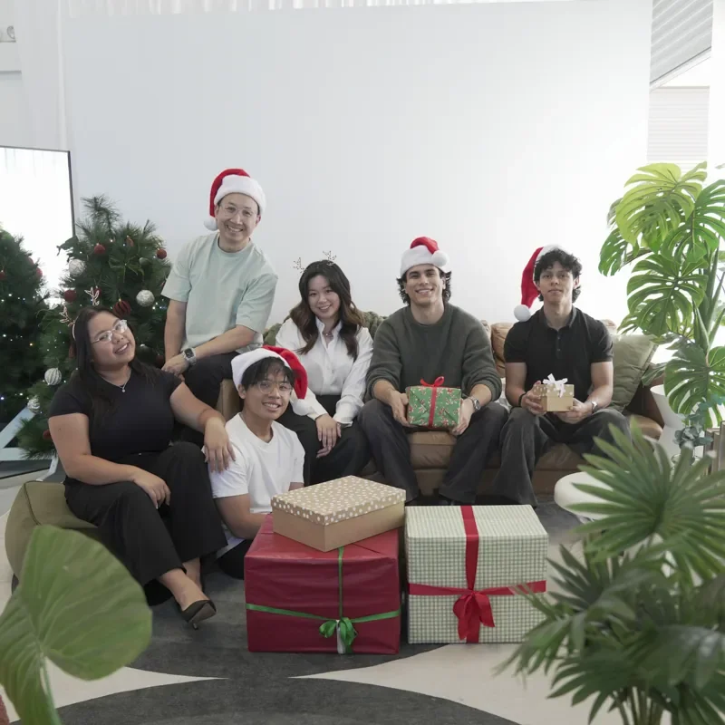The IRO Creative team together at Christmas