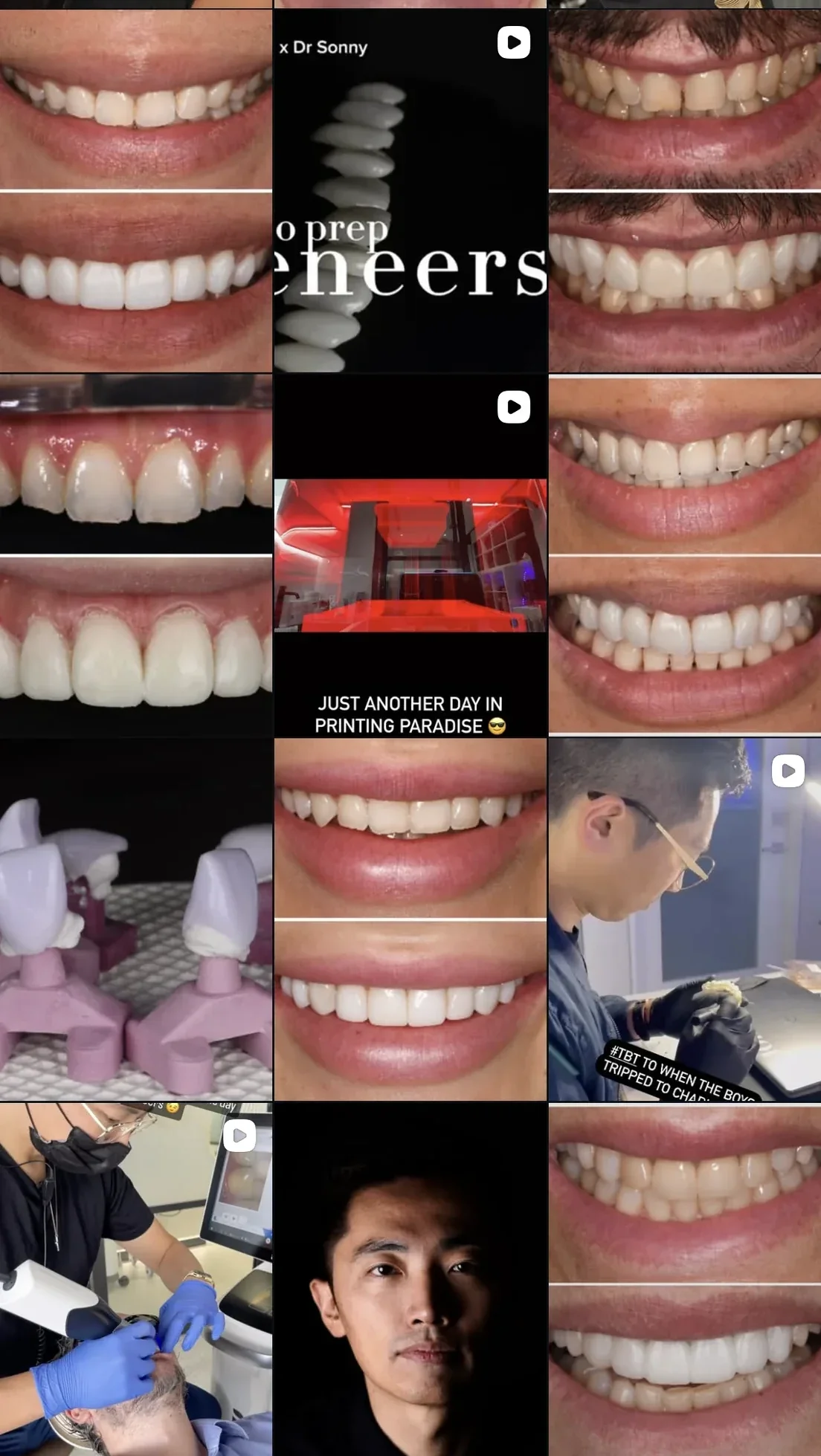 Before — Smile Together's previous in-house social content