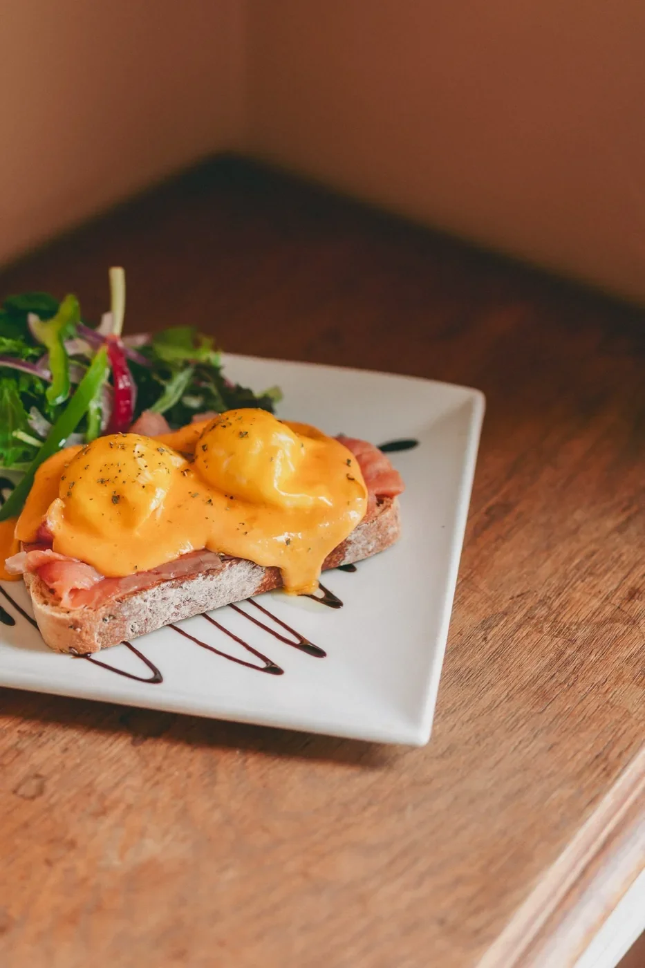 Eggs benedict from the brunch menu