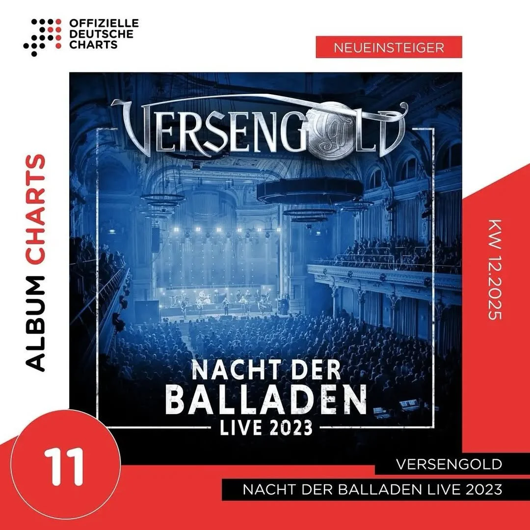 Cover des Albums ‚Nacht der Balladen Live 2023’ von Versengold