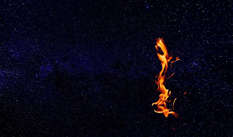 “Living Fire” Dancing in space.