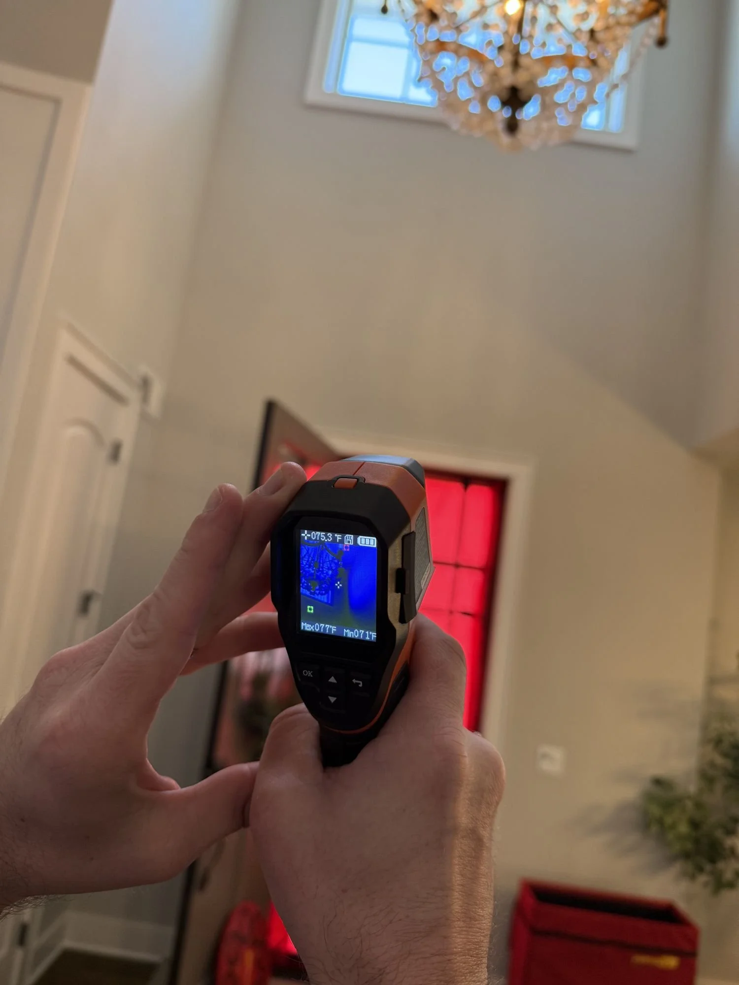 Infrared leak mapping under depressurization