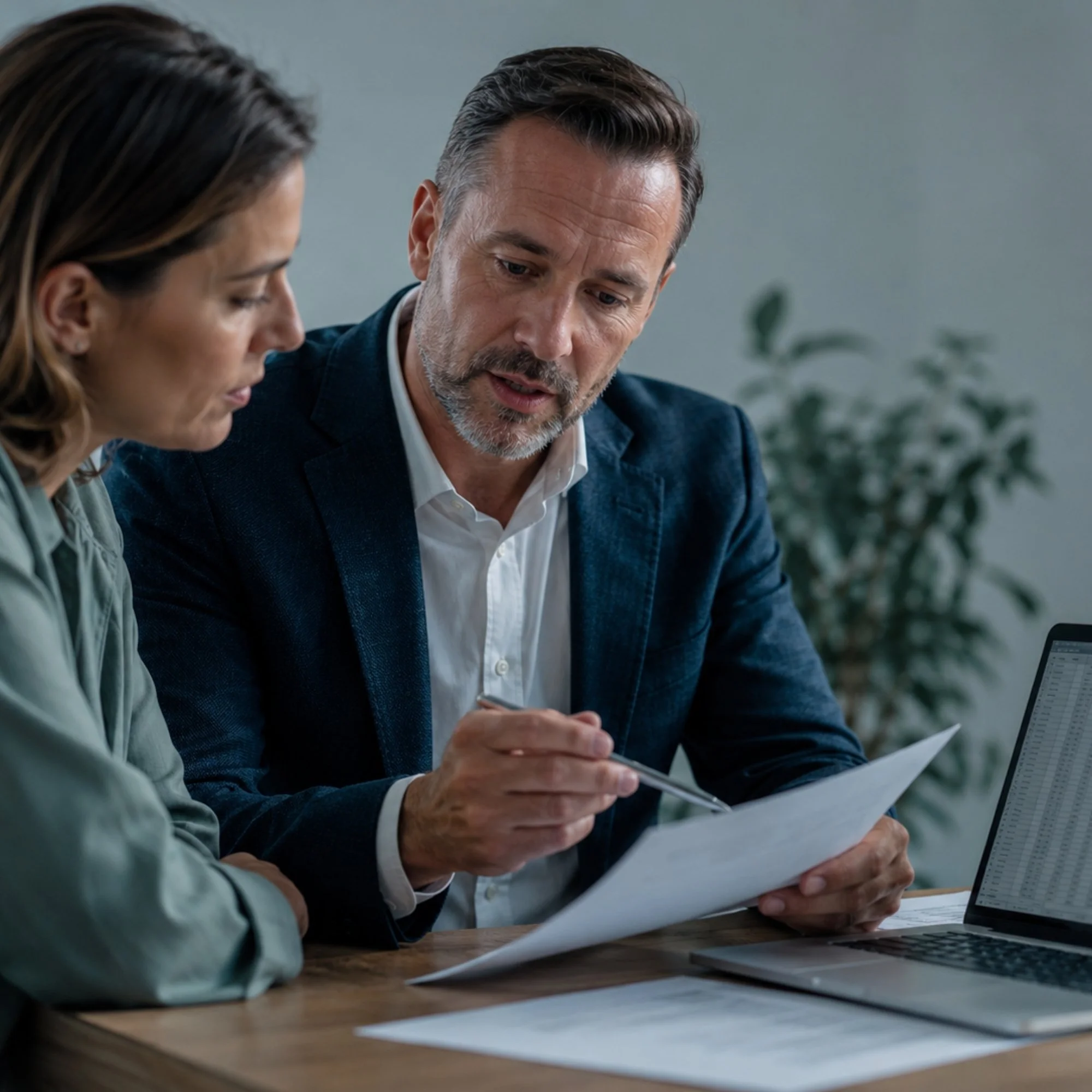 Insurance business meeting