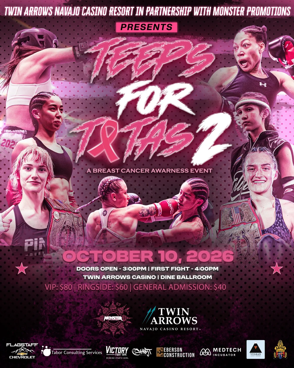 Teeps for Tatas 2 event poster, October 10, 2026